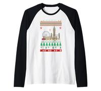 Pull Ugly de Noël à Londres, Big-Ben Holiday Travel UK Manche Raglan
