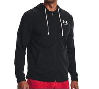 Pull - Under Armour - Rival Terry LC FZ - Noir - Manches longues - Confortable pour entraînements