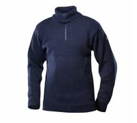 Pull unisexe Devold Nansen Wool Zip Neck Dark Blue Melange XXL