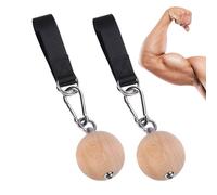 Pull Up Ball Grip - 2 Pieces Rock Climbing Grip | Non-Slip Forearm Exerciser for Pull Up Bar, Barbell, Resistance Band Handle, Training, Strength, Workout, Home Gym