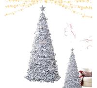 Pull Up Christmas Tree - Foldable Artificial Tree For Home And Office Decor | Portable Decoration Without Lights, Perfect For Thanksgiving Parties Yard Garden Lawn Indoor Outdoor Use, 165cm Multicolor