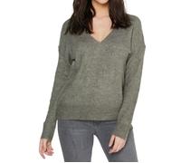 Pull vert femme Jacqueline de Yong ELANORA L/S V-NECK - JACQUELINE DE YONG - Col V - Doux et léger S