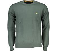 Pull vert pour homme avec col rond et détails de broderie, taille : 2XL Couleur : Verde
