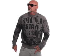Pull Yakuza Herren Specialist, gris acier, 6XL