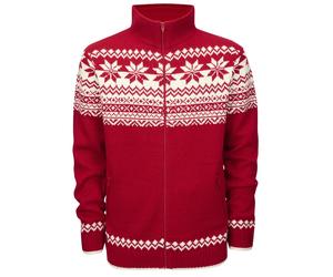 Pull zippÃ© Brandit Norwegian Rouge 2XL
