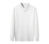 Pull Zippé Blanc Homme Sweatshirts Polaire Beige Luxe in Boss Epais Roule Moulant Pure Fourré Chere Saison 2023 Duveteux Zippée Chasseur Karl Aviateur