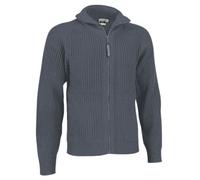 Pull Zippé Gilet Épais Col Camionneur - Homme - Vespa - Gris
