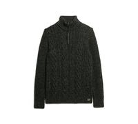 Superdry Jacob Cable Half Zip Sweater Noir S Homme