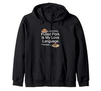 Pulled Pork Is My Love Language Funny Smoked Meat Amateur Sweat à Capuche