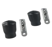 Pulley Machine Wire Rope Connector for Gym Systems Fitness Equipment 2 Sets with Stainless Steel Terminal and Rubber Stop Fits 5mm to 6mm