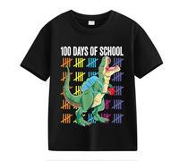 Pulli Top 100th Day of School Celebration for Girls and Boys Kids T-shirts Fun Colorful Numbers 13 Garçon, Noir , 2-3 ans