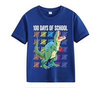 Pulli Top 100th Day of School Celebration for Girls and Boys Kids T-shirts Fun Colorful Numbers 13 Garçon, bleu foncé, 2-3 ans