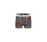 PULLIN - Boxer Court Aime, Multicolore, M, Boxer, caleçon Boxeur