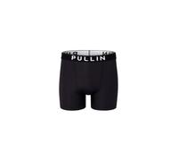 PULLIN - Boxer Long Black Noir, caleçon Boxeur
