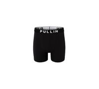 PULLIN - Boxer Long Black Noir, caleçon Boxeur