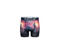 PULLIN Boxer Long Homme Fashion 2 WOLFEN, Multicolore, XXL, 87% Polyester 13% Lycra, Coutures Flatlocks Extra-Plates, Large Bande Élastique