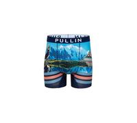 PULLIN - Boxer Long MTWHITE, Bleu, XS, Boxer, caleçon Boxeur