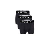 PULLIN - Pack DE 3 Boxers Courts Black, Noir, M, Boxer, caleçon Boxeur