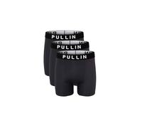 PULLIN - Pack DE 3 Boxers Longs Black, Noir, XL, Boxer, caleçon Boxeur