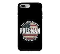 Pullman Washington Drapeau américain Vintage Coque pour iPhone 7 Plus/8 Plus