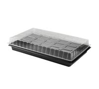 Pullmer Serre 52,5 x 31,5 x 5 cm - 1 pièce - Pot de fleurs en plastique - Bol de transport - Bac de culture sans trous de sol - Idéal pour planter, cultiver, jardin