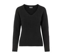 Pieces Pull femme Pcellen col V en maille Noos Bc – Noir XS EU