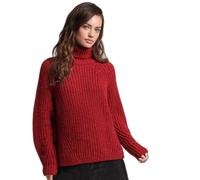 Pullover ample à Col roulé et surpiqûres femme Superdry Rouge M