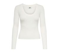 Pullover col rond maille femme JDY Plum Ysla - blanc - 2XL M