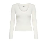 Pullover col rond maille femme JDY Plum Ysla Blanc M