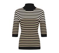 Pullover col roulÃ© cÃŽtelÃ© femme CULTURE Annemette Noir XS