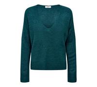 Pullover col v maille femme JDY Elanora Bleu S