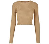 Urban Classics Ladies Short Rib Knit Twisted Back Sweater Unionbeige Taille: XXL | Pulls en Maille Outlet | Femme
