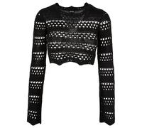 Urban Classics Crochet Long Sleeve Top Noir 5XL Femme