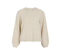 Pullover femme col rond manches longues maille douce