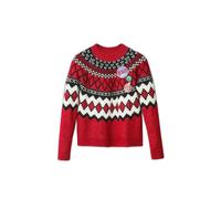 Pullover femme Desigual Buddy - rouge/blanc - XS M