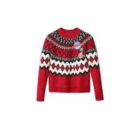 Desigual Jers_Buddy 3014 Scarlet Pull Sweater, Rouge, XL Femme