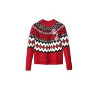 Desigual Jers_Buddy 3014 Scarlet Pull Sweater, Rouge, XL Femme