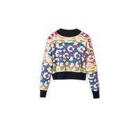 Desigual, Femme, Pulls, Multicolore, Taille: 42 FR Tricot à col rond