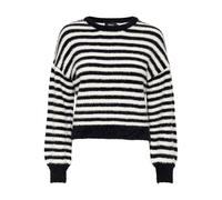 ONLY Pull-over 'ONLPiumo' noir / blanc, Taille XL