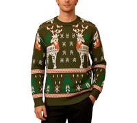 Pullover Homme Hiver - Manteau pull confortable et confortable Tricot ample élégant pour confort de l'automne de l'hiver joie des fêtes Coupe décontractée parfaite pour une garde-robe de style coréen