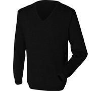 Henbury - Pullover avec col en V - Homme (4XL) (Noir) - UTRW659 Noir