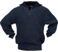 Pullover taille M noir/bleu chiné
