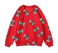 Pullover Tops Enfants Lettres Imprimées Pulls Léger Sport Sweat-Shirts Bébés Fille Basique Hauts Manches Pull Ample Confortable pour Automne Hive Toddler Girls