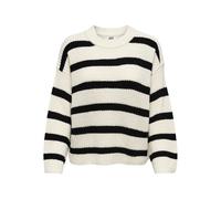 Pullover tricotÃ© femme JDY Justy Stripe Blanc L
