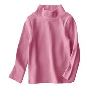 Pulls Col Roulé Enfant 1-11 Ans Thermique Tee Shirt Unisexe Filles Garcons à Manches Longue - Top Décontracté Couleur Unie Mode Basique T-Shirt pour Adolescent Hiver Automne