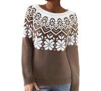 Pulls De Noël Femme Pull Noel Sweat Shirt Sapin Arbre Robe Chemise Chat Renne Cloches Père Rigolo Grande Taille Chic Lumineux Manches Longues