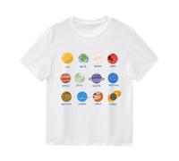 Pulls Frères et Soeurs Enfants Imprimé Garçons Filles Décontracté Col Rond Manches Courtes T-shirt Tops Vélo Chemise Garçons 152, Blanc., 2-3 ans