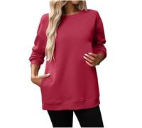 Pulls, Gilets et Sweats Femme Leger Chaud Chic Élégant Streetwear Grande Taille Sweatshirt Femmes sans Capuche Oversized Hoodie Décontracté Sweat de Sport Fille Veste Sweatshirts Pas Cher