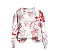 Pulls, Gilets Et Sweats Femme Sweat À Capuche Halloween Vetement Grande Taille Sweatshirt Squelette Chic Élégant Hoodie avec Poche Super Soft Touch Sweat-Shirt Pulls Veste De Sport Pastèque Rouge 3XL