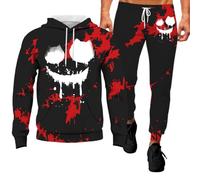 Pulls Halloween Décontracté Homme claboussures de Sang Streetwear Vintage Classique Manches Longues Chaudes Vêtements Chauds Hiver Citrouille Drôle Amusant Costume Déguisement